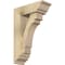 Ekena Millwork Merced Traditional Rough Sawn Bracket w/ Offset Brace, Douglas Fir, 6"W x 16"D x 24"H BKT0604X16X24MRC01RDF - alternate 1